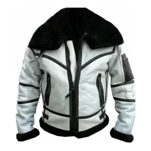 Men’s White RAF B3 Aviator Jacket