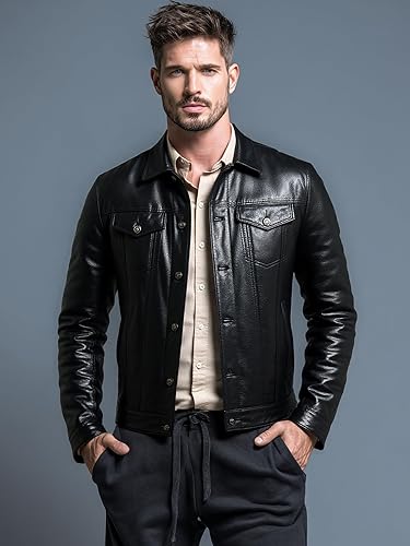 A Rugged, Genuine Cowhide Leather Jacket Built for Character - Image 3