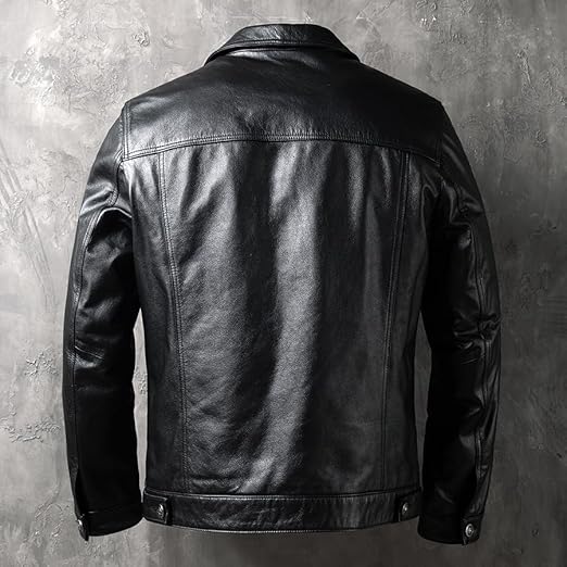A Rugged, Genuine Cowhide Leather Jacket Built for Character - Image 2