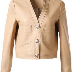 The Elegant Sheepskin Jacket - Vintage Brown & Butter Soft
