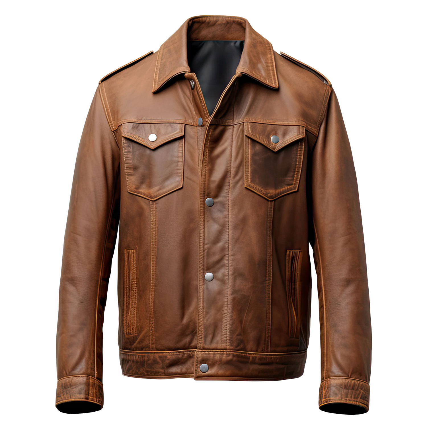 Lightweight Men's Shearling Jacket in Dark Brown | Winter Wear