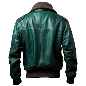 Alternative view of Emerald Sky Command Aviator Leather Bomber