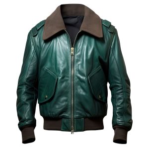 Emerald Sky Command Aviator Leather Bomber