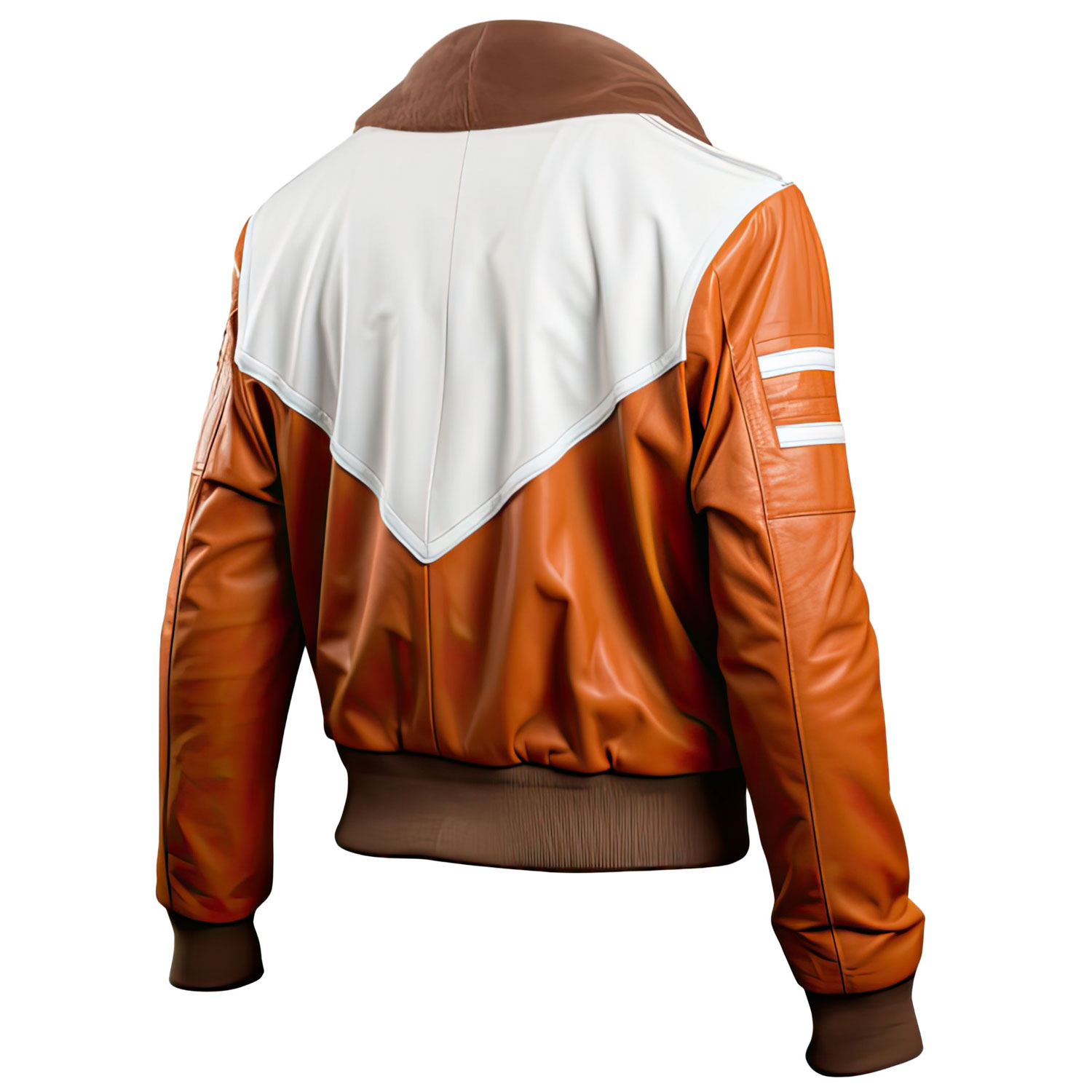 Caramel Conqueror Sheepskin Aviator Jacket - Image 2