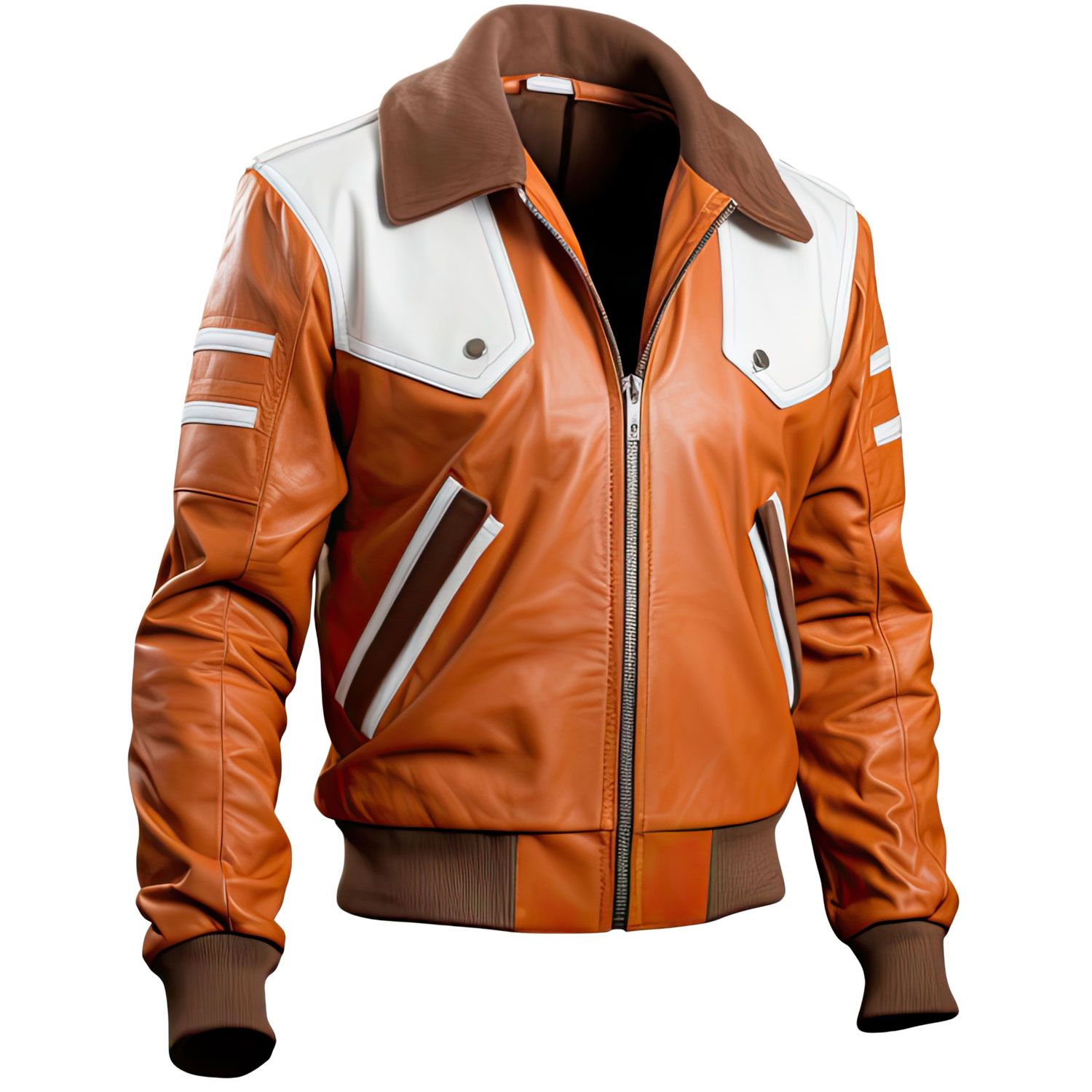 Caramel Conqueror Sheepskin Aviator Jacket
